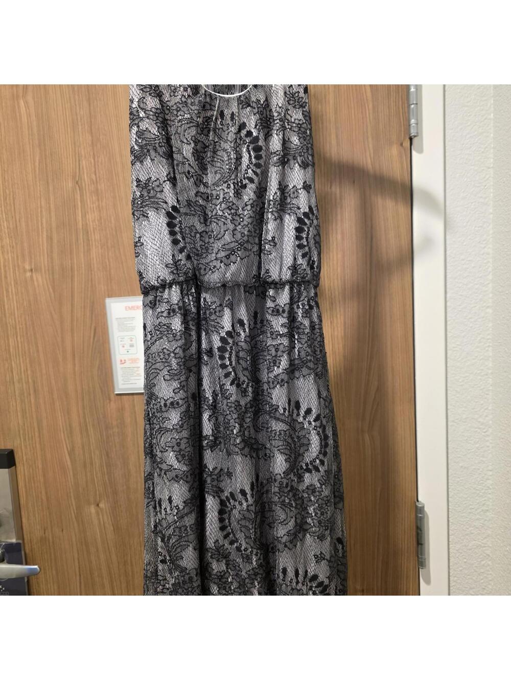 Hello Miss Elegant Black Lace Overlay Dress